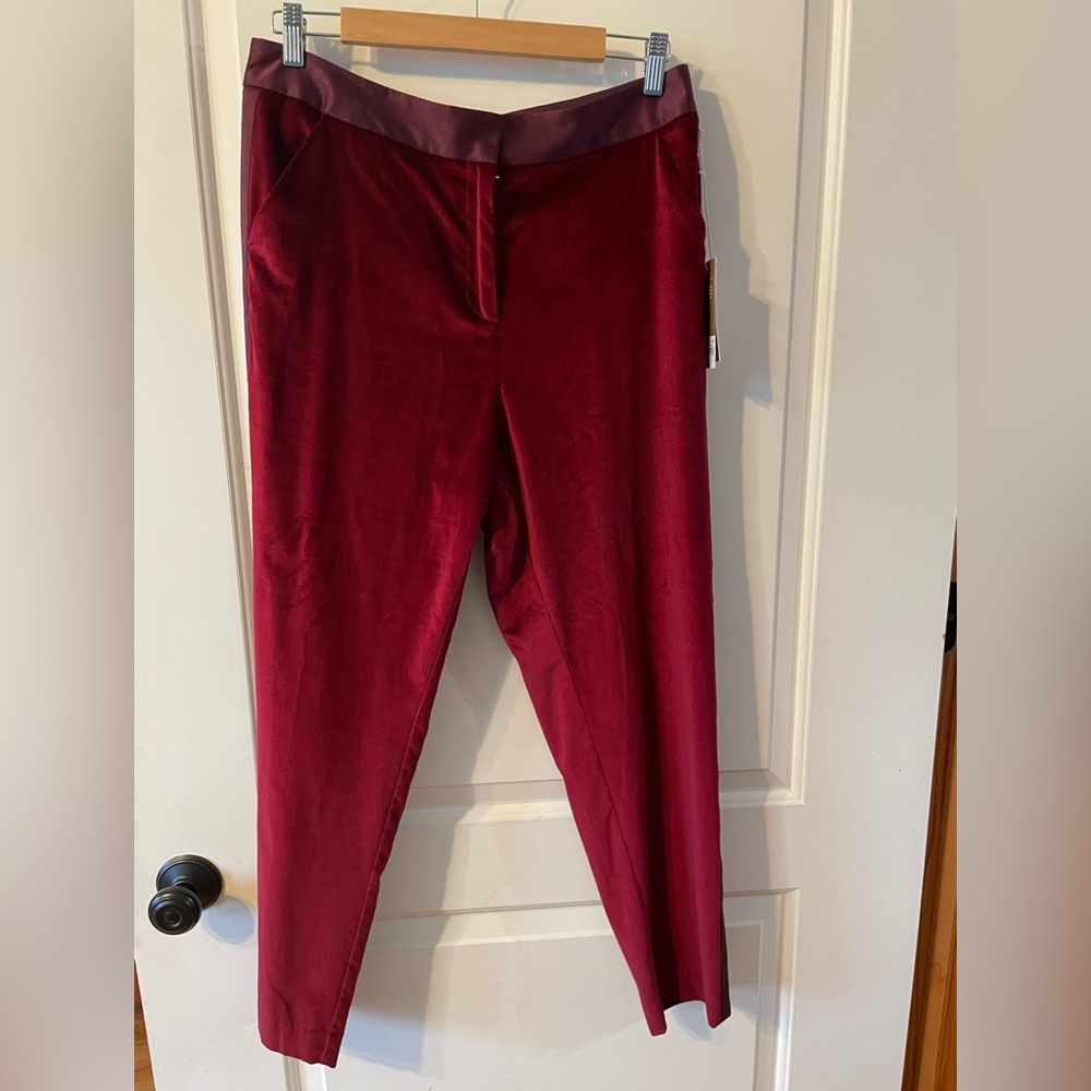 Altuzarra for Target - NWT velvet burgundy tux pants - size 10 - did not fit.